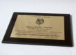 placa conmemorativa para falla