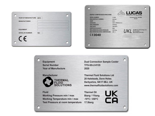 Placas de características en Valencia