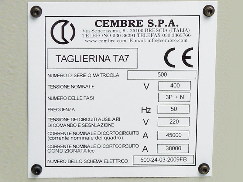 placas para cuadros eléctricos en Valencia