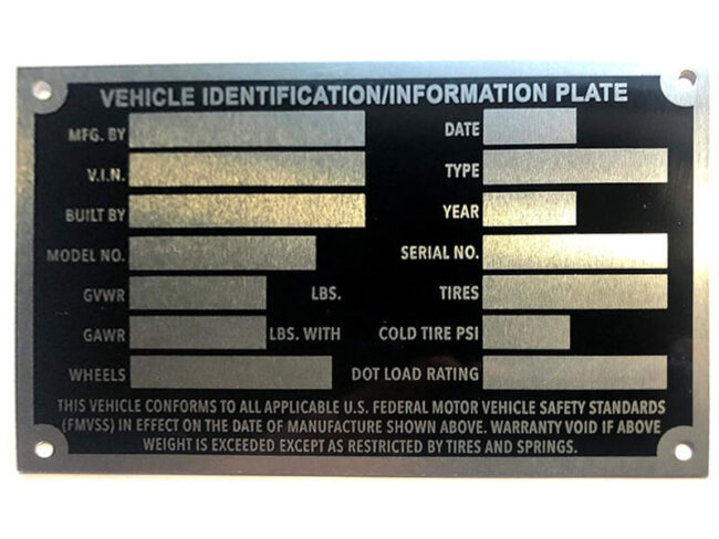 placas para carrocerías en Valencia
