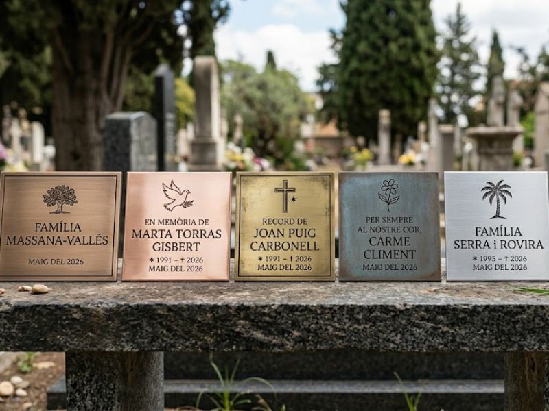 Placas para sepulturas en Valencia