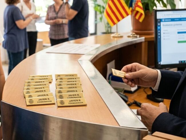 Placas identificativas de personal en Valencia
